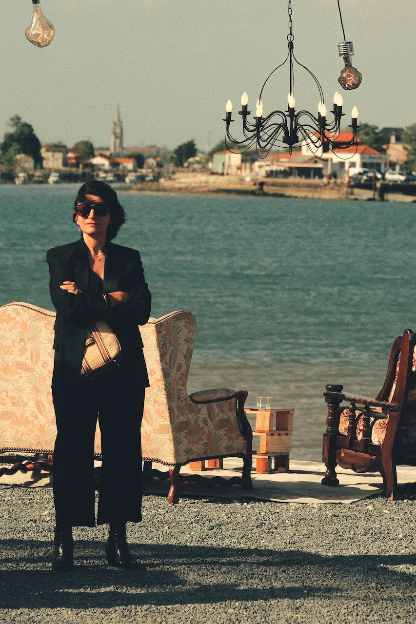 Woman in black